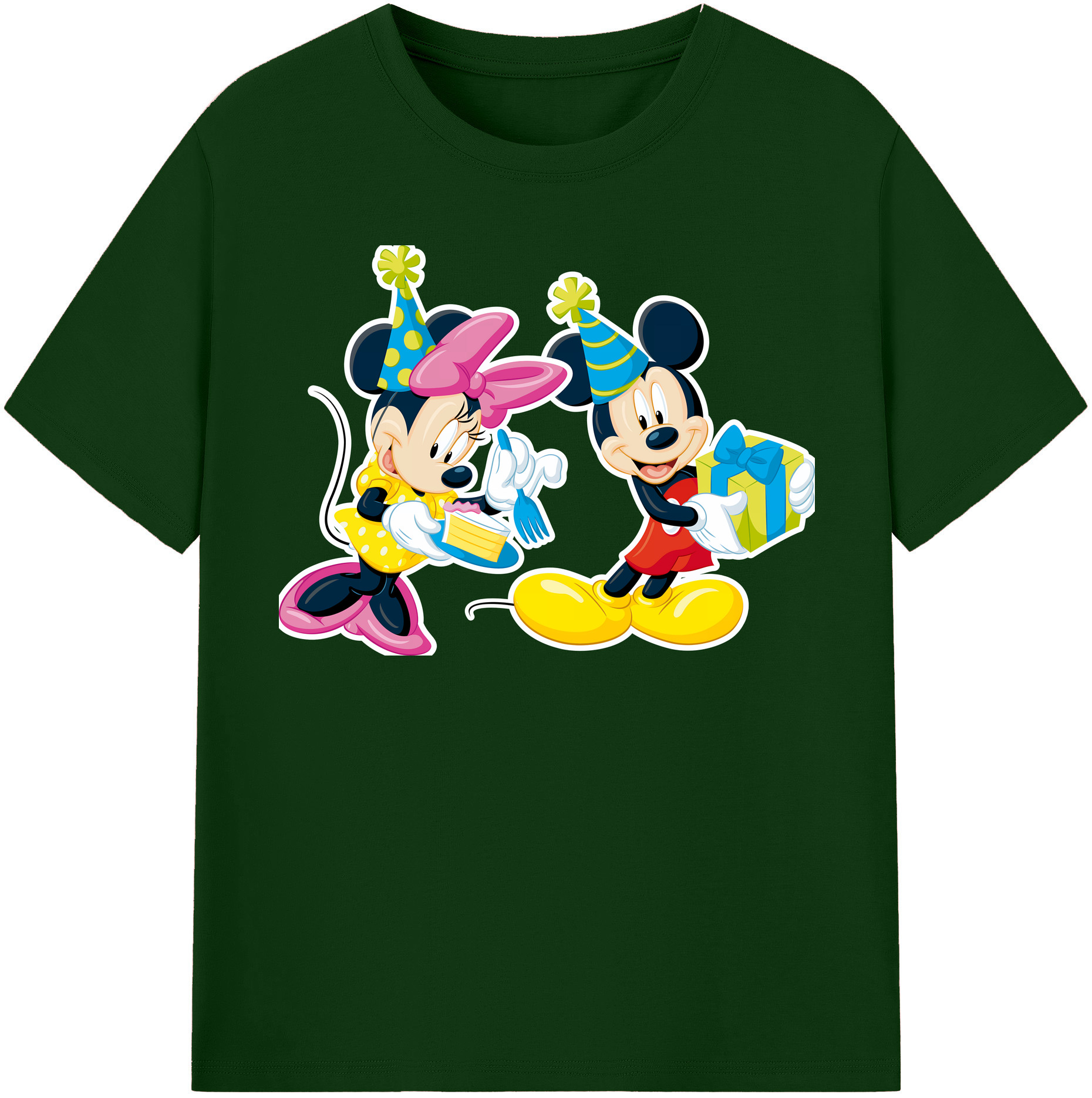 （画像用） ミッキーマウス Mickey Mouse 綿100％半袖Tシャツ（フロントプリント）